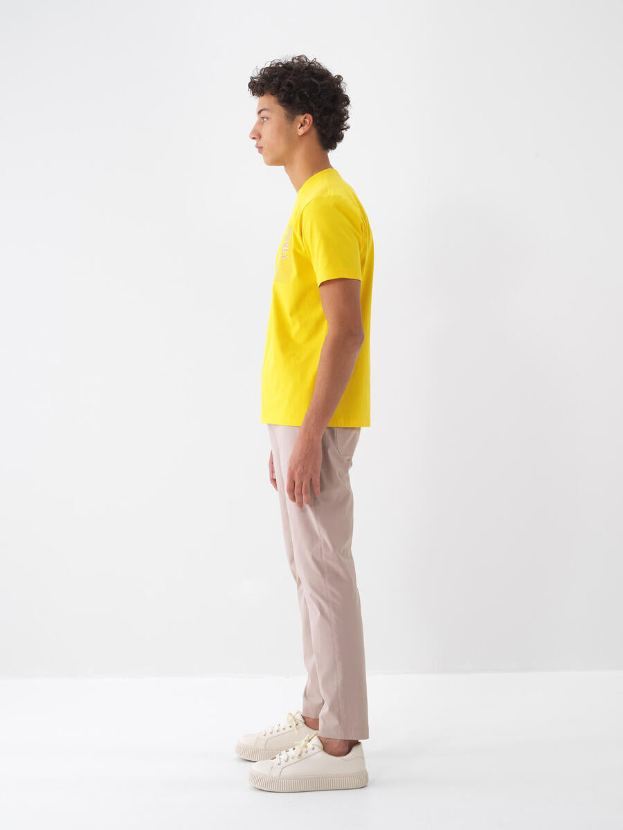 Xint Yellow T-shirt With Summer Vibes Design