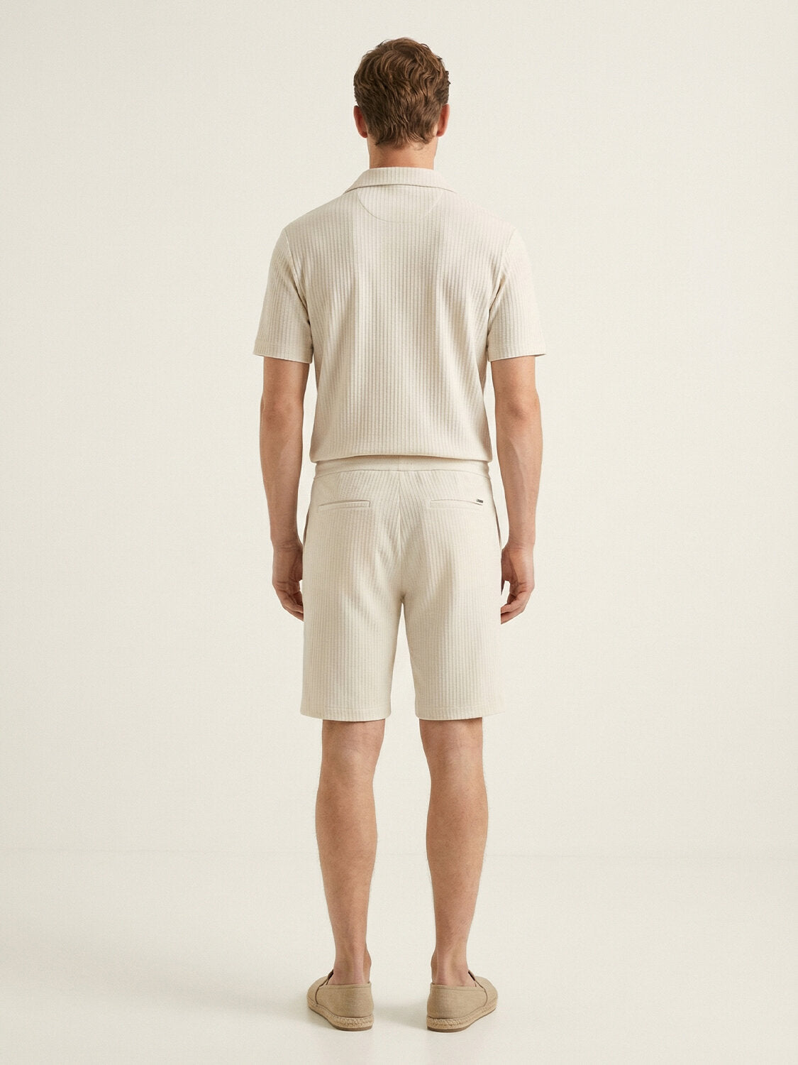 Xint Beige Regular Fit Short Sleeved Polo