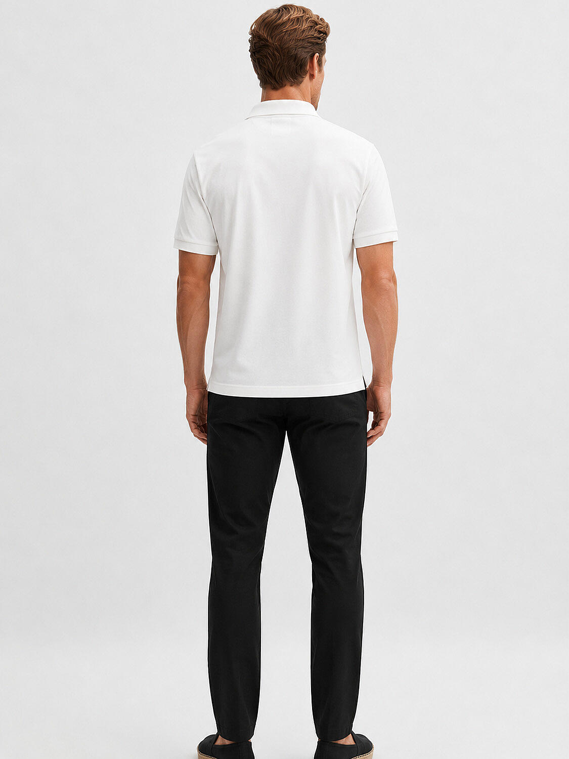 Xint Regular Fit White Polo With Xint Logo