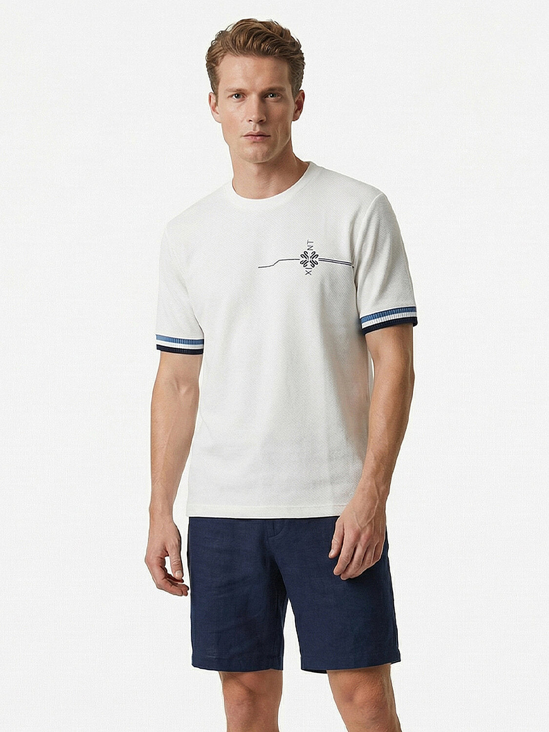 Xint White Short Sleeved T-Shirt