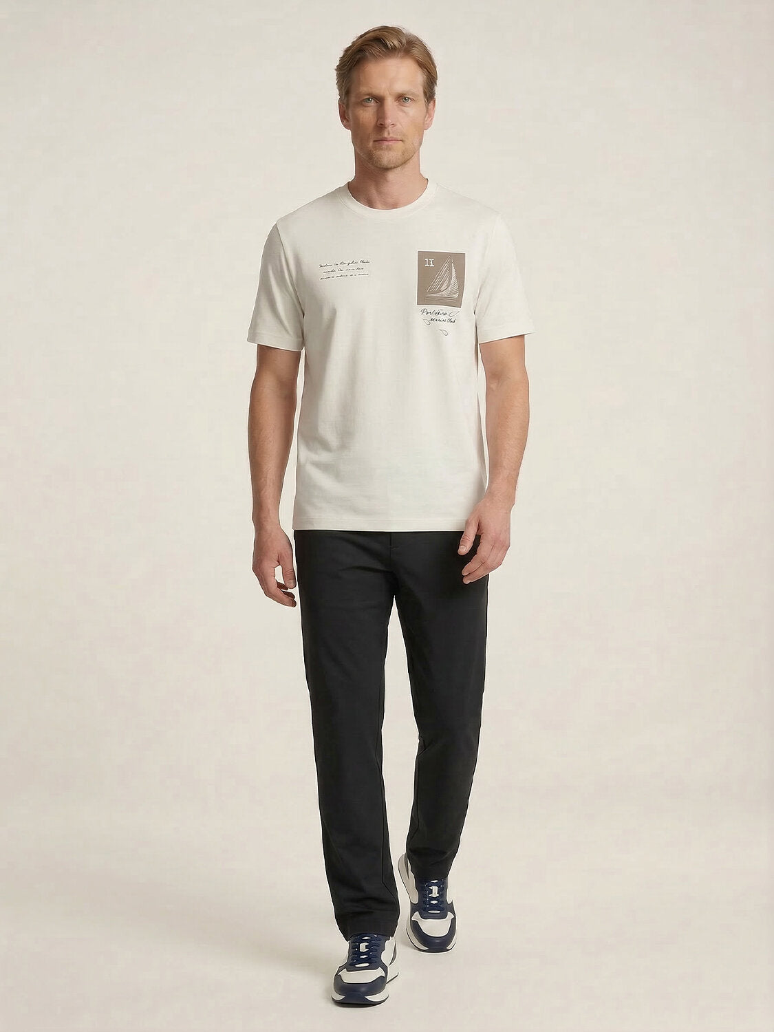 Xint White Regular Fit Printed T-Shirt