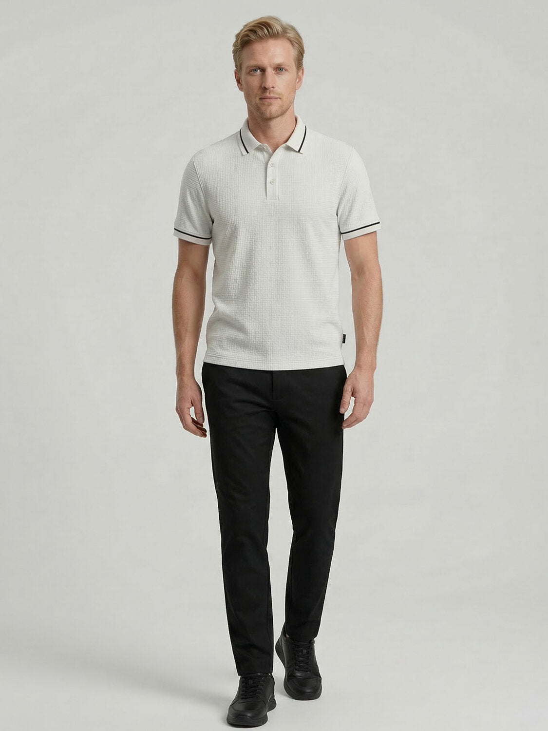 Xint White Short Sleeved Regular Fit Polo