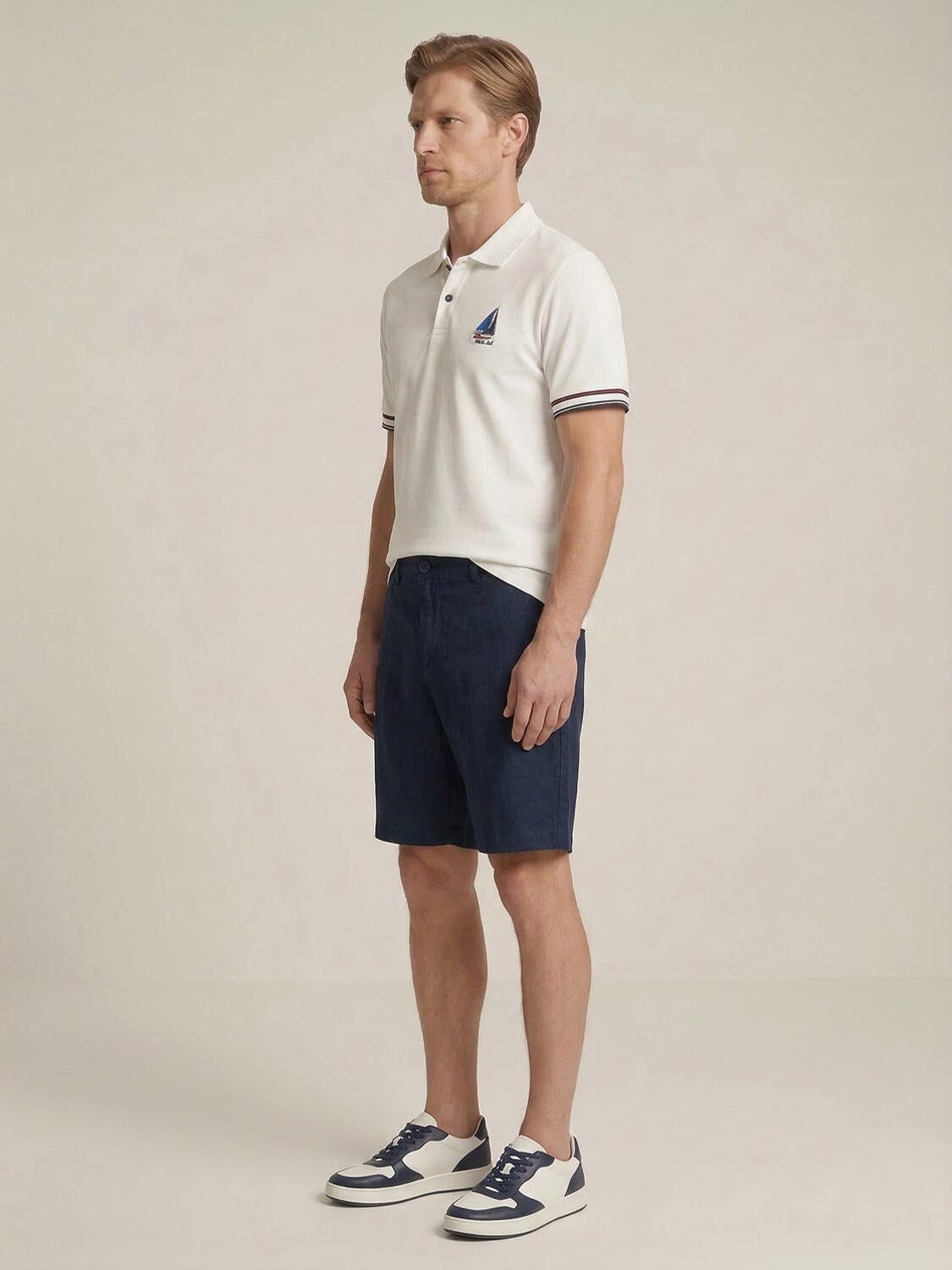 Xint Short Sleeved White Polo