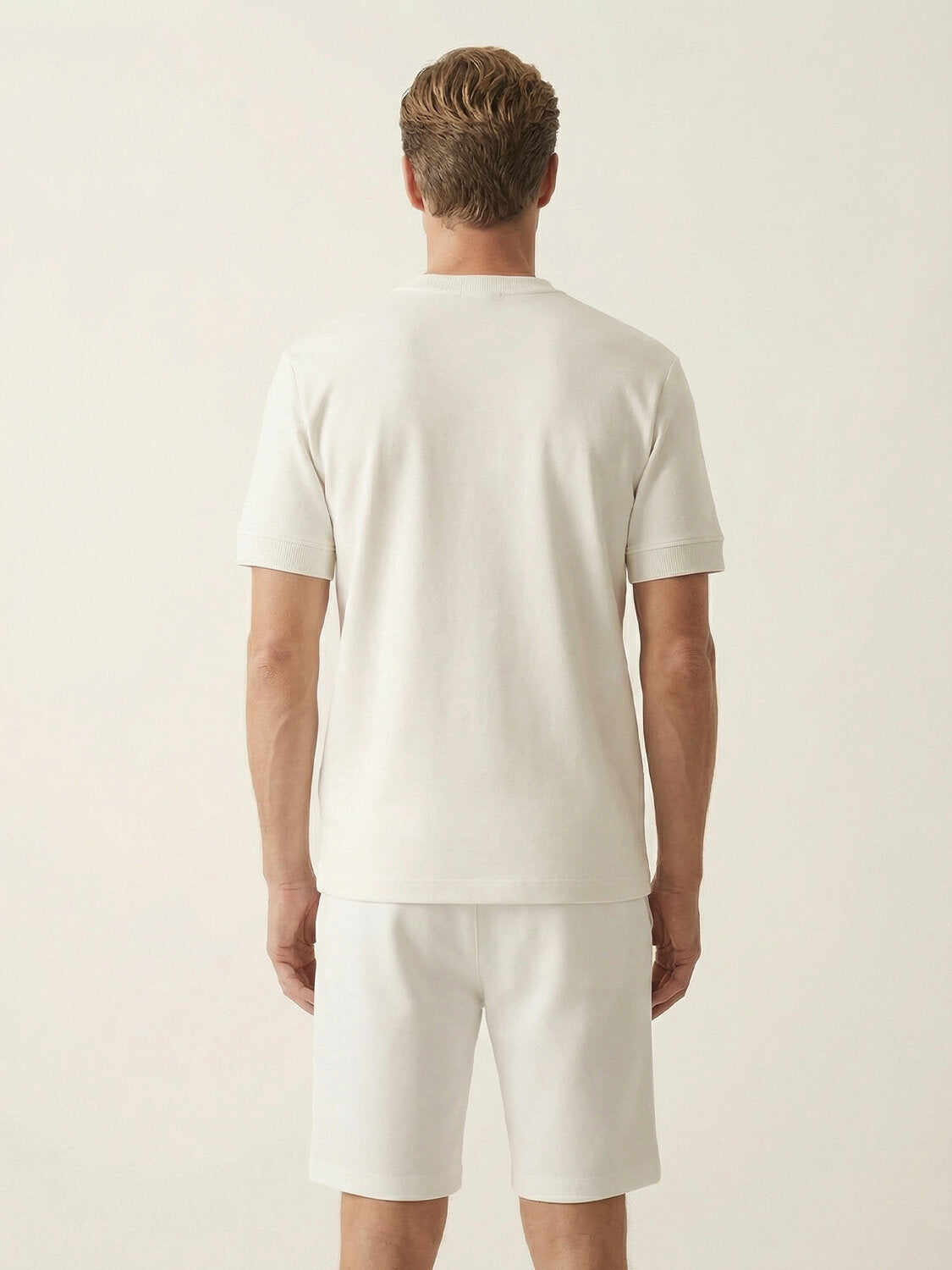 Xint White Cotton Short Sleeved T-Shirt