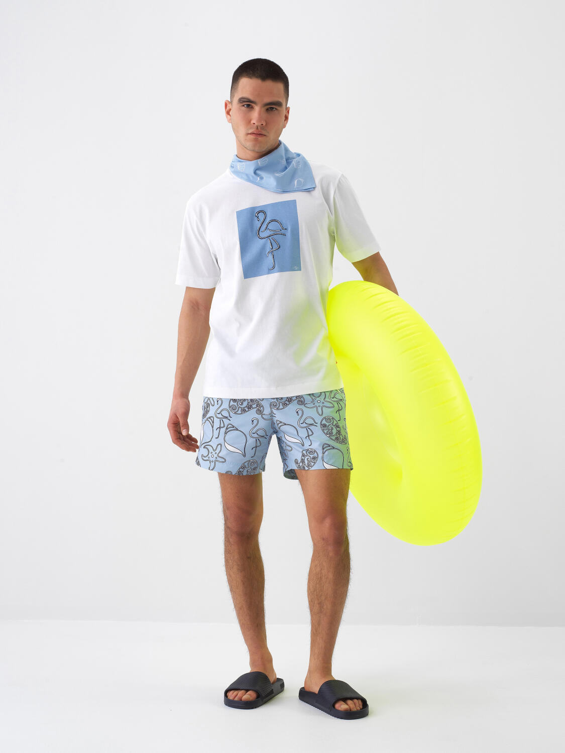 Xint White Cotton T-shirt With Front Logo
