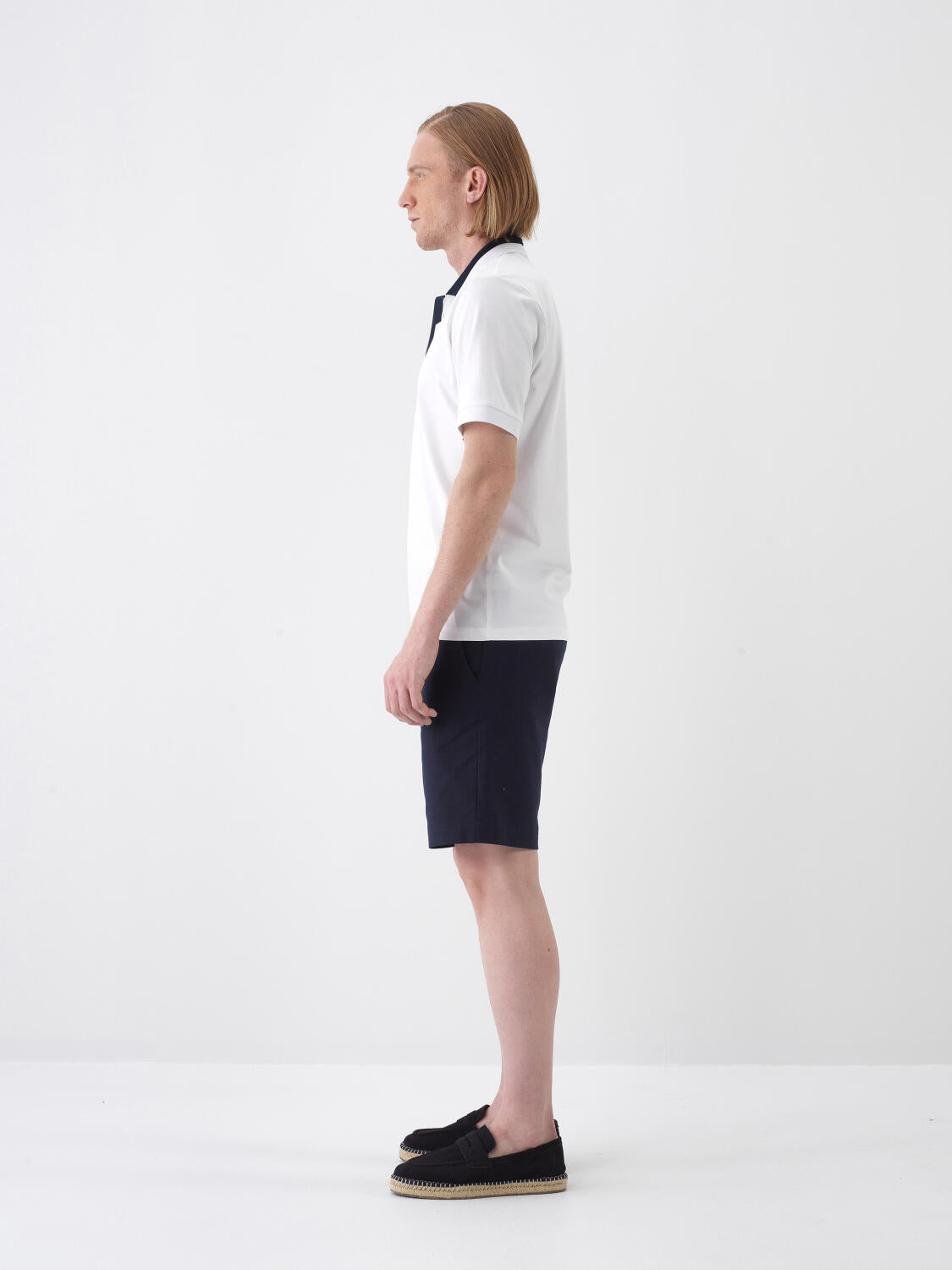 Xint Slim Fit White Cotton Polo