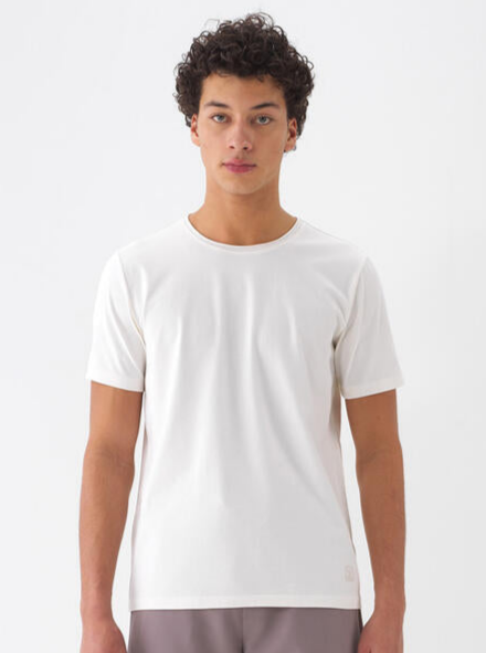 Xint Crew Neck Cotton Basic Off White T-shirt