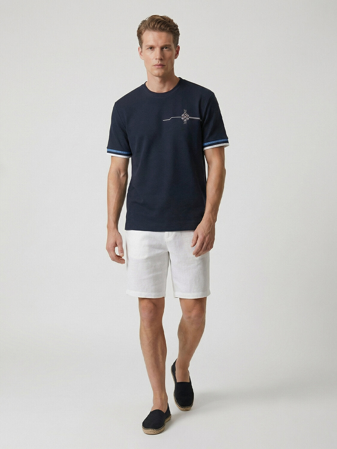 Xint Navy Short Sleeved T-Shirt