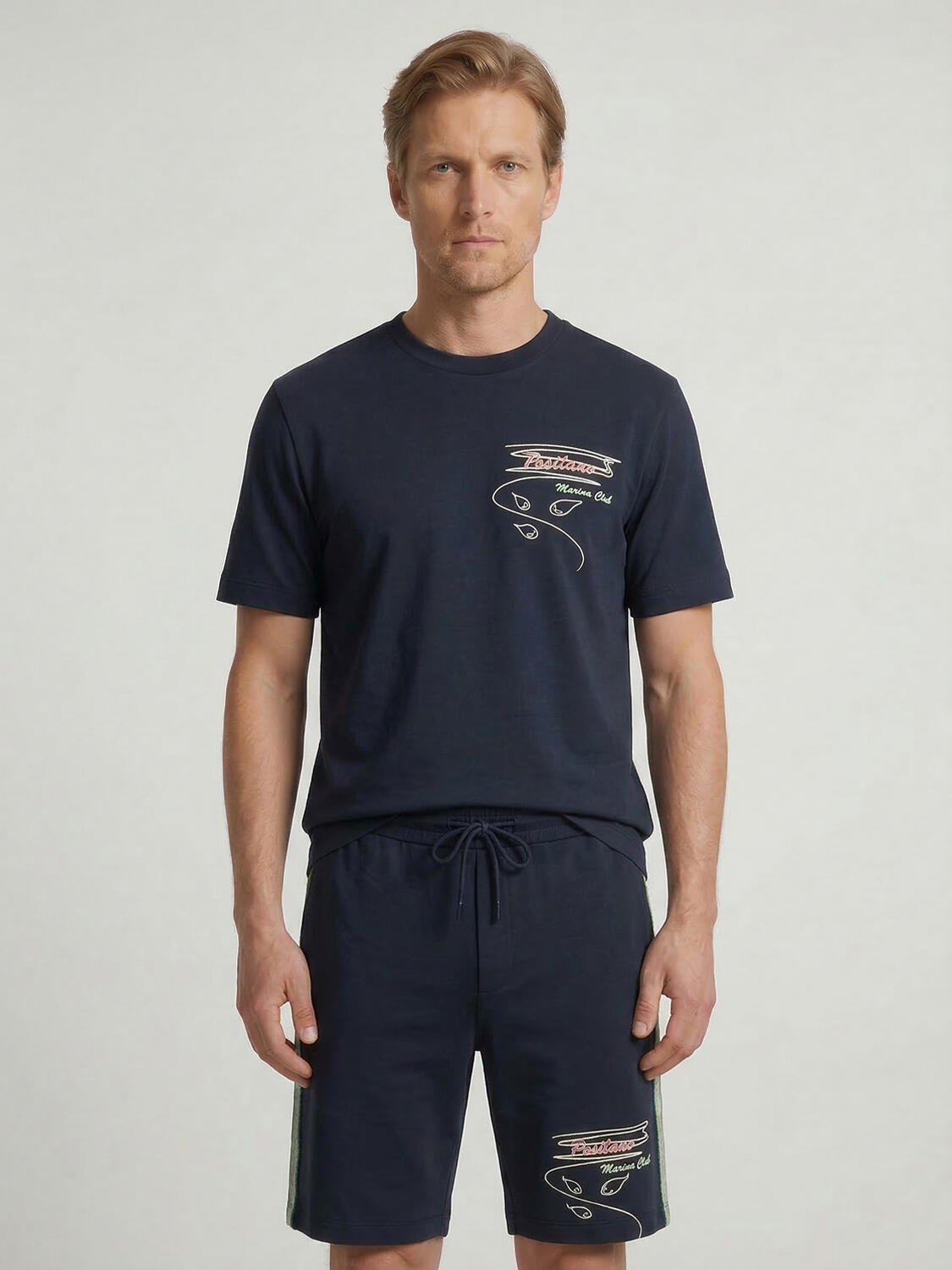 Xint Navy T-Shirt With Small Front Design