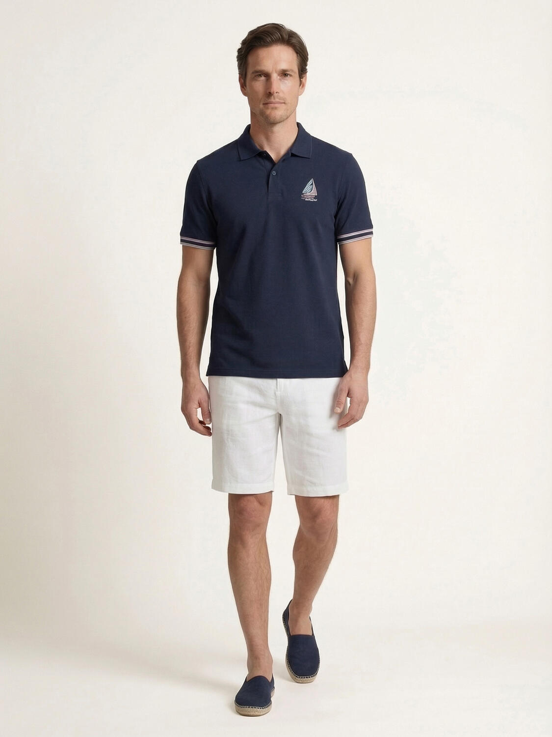 Xint Short Sleeved Navy Polo