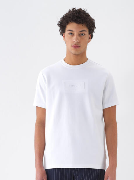 Xint Regular Fit Cotton Printed White T-shirt