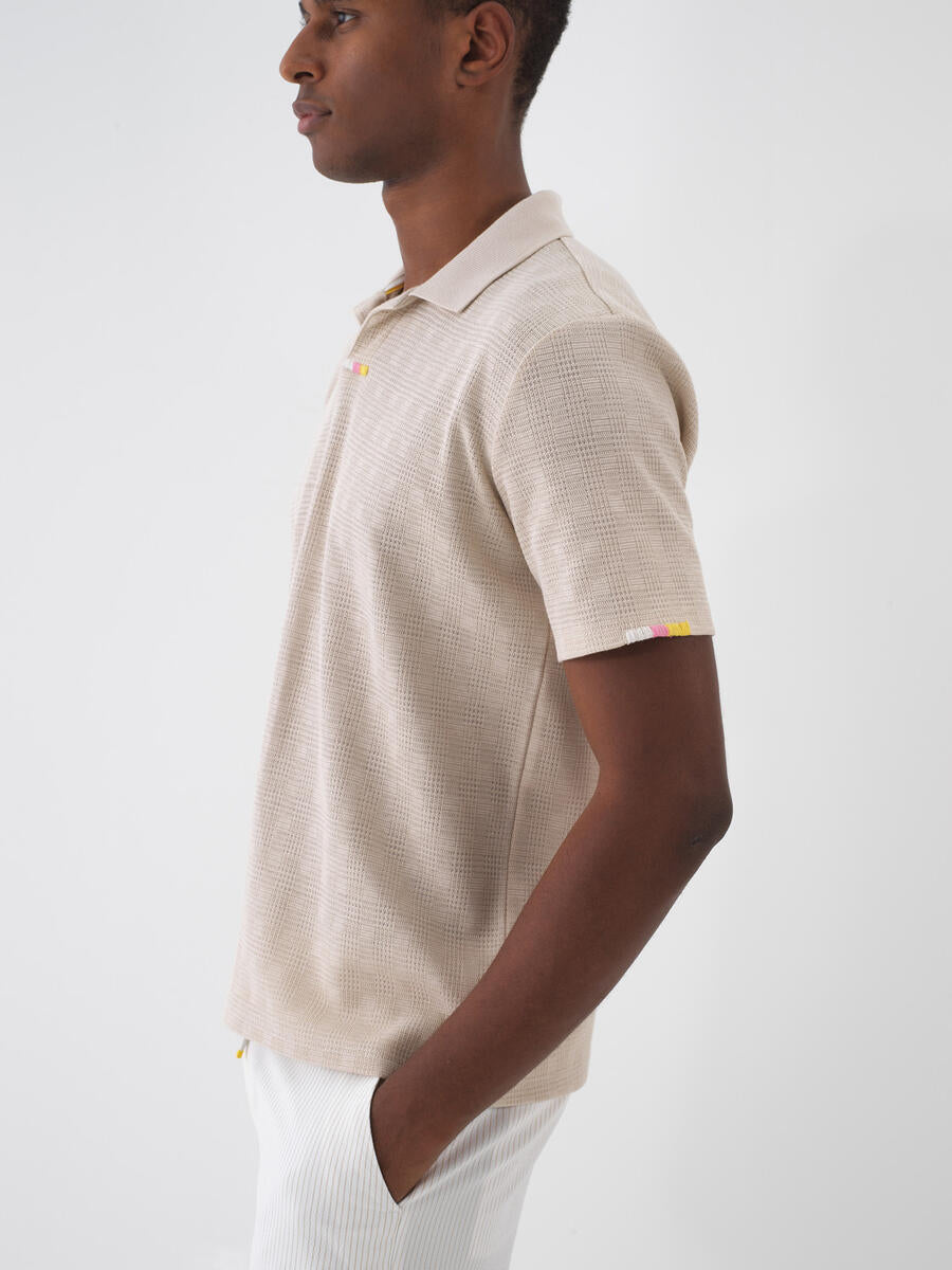 Xint Beige Polo Short Sleeves