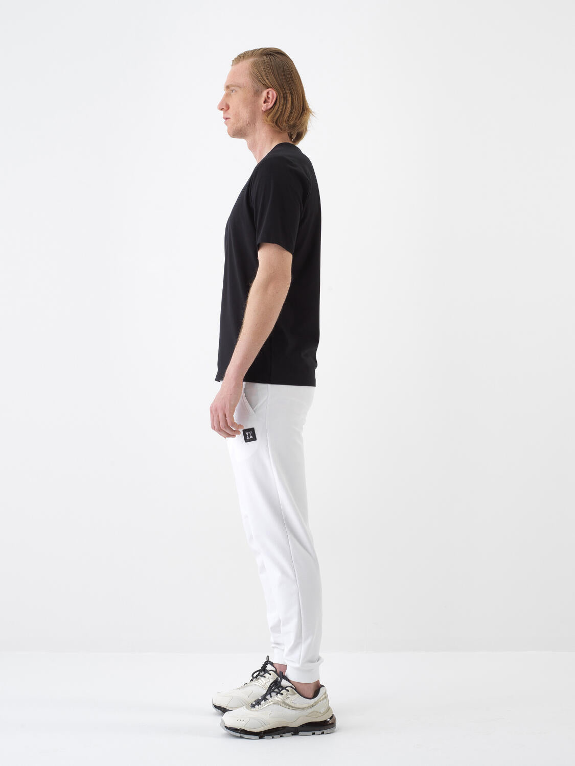 Xint Black Slim Fit Cotton T-shirt
