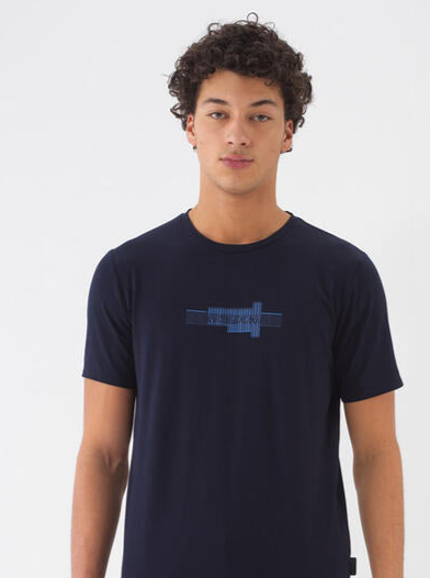 Xint Navy T-shirt With Freedom Front Design