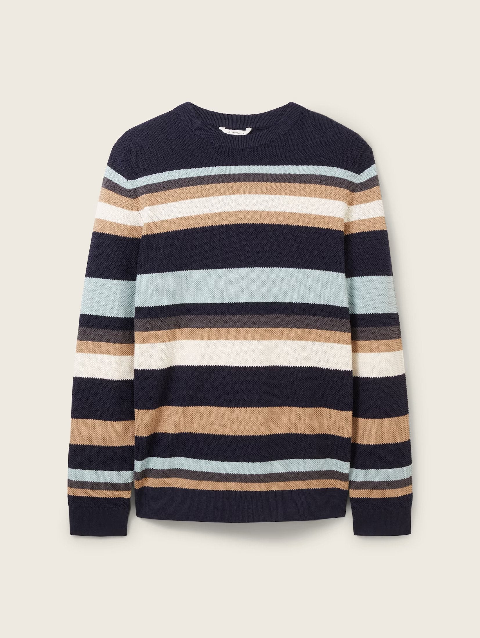 Tom Tailor Navy Stripped Knitted Sweater