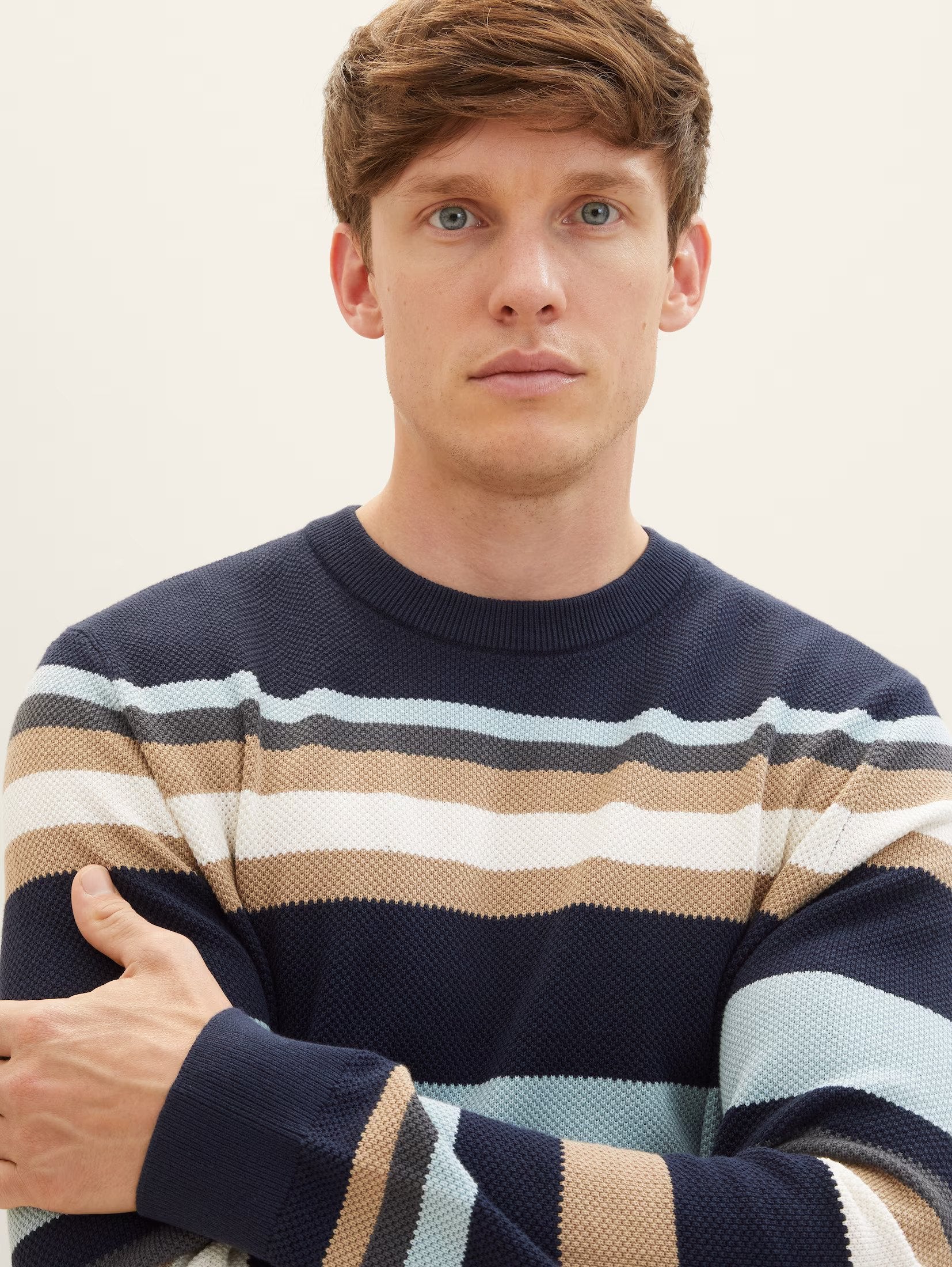 Tom Tailor Navy Stripped Knitted Sweater