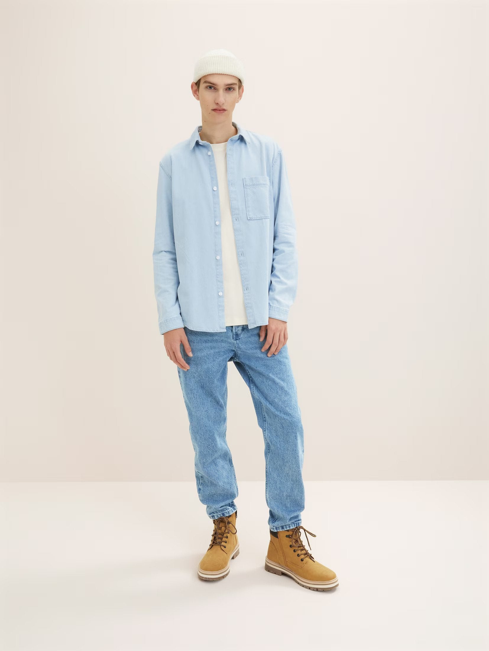 Tom Tailor Relaxed Denim Casual Blue Shirt