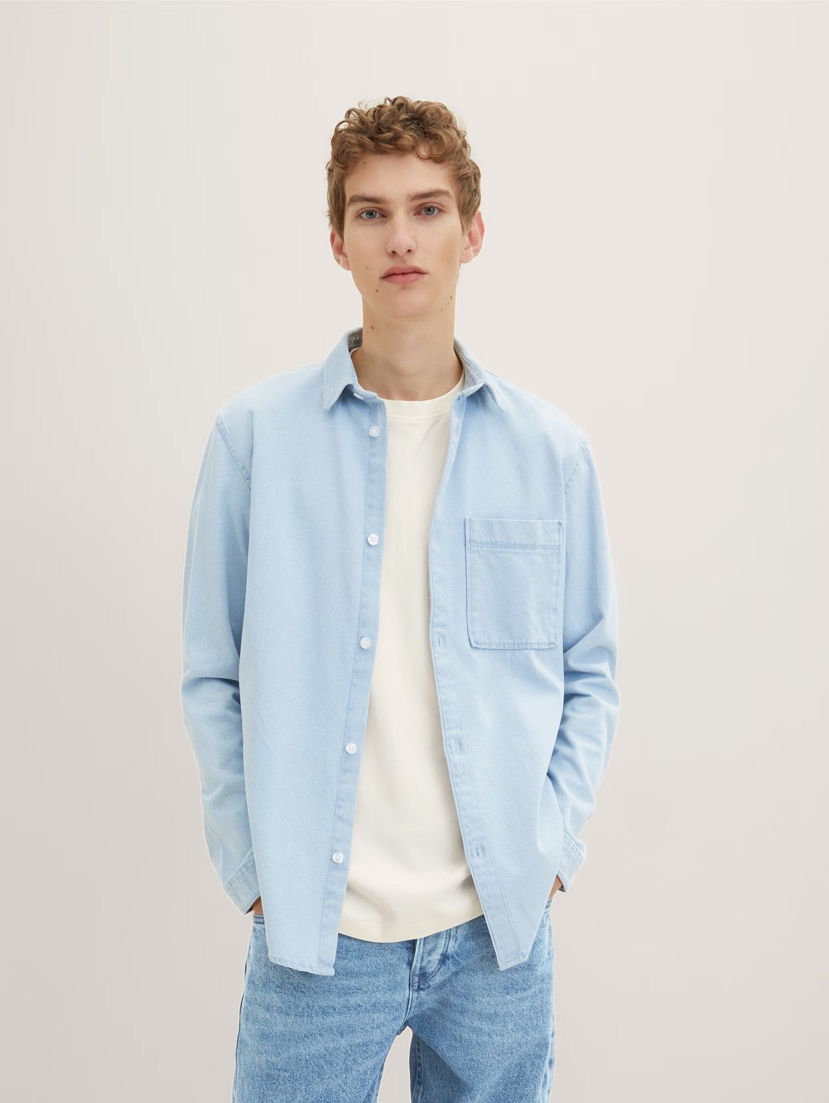 Tom Tailor Relaxed Denim Casual Blue Shirt