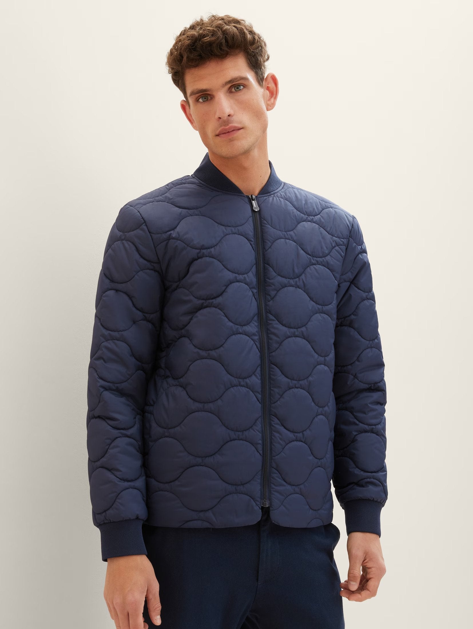 Tom Tailor Quilted Bomber Navy Jacket