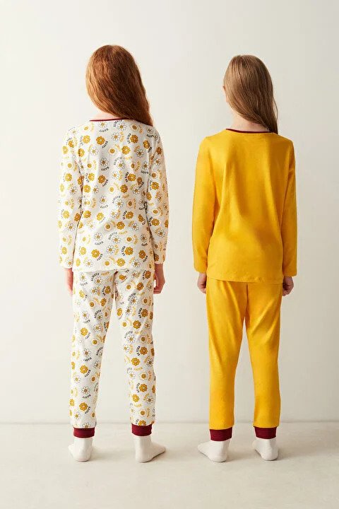 Penti Girls "Be Kind" Yellow Pajama Set