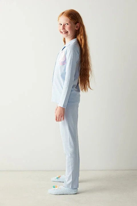 Penti Girls Unicorn Light Blue Pajama Set