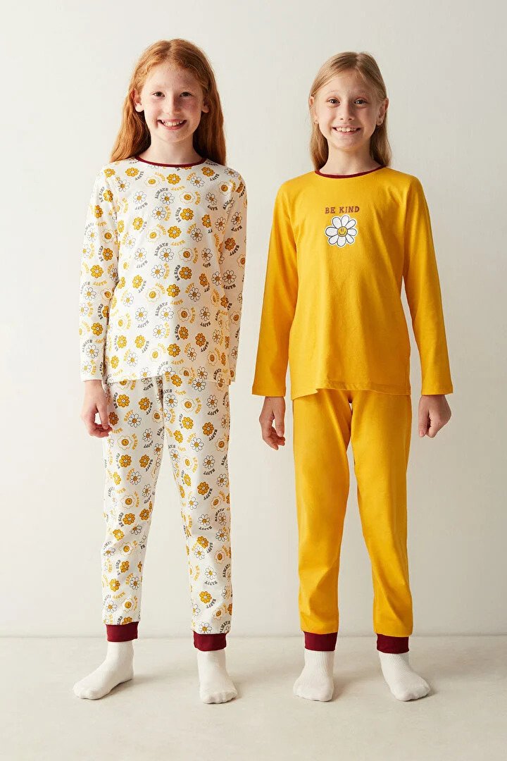Penti Girls "Be Kind" Yellow 2in1 Pajama Set