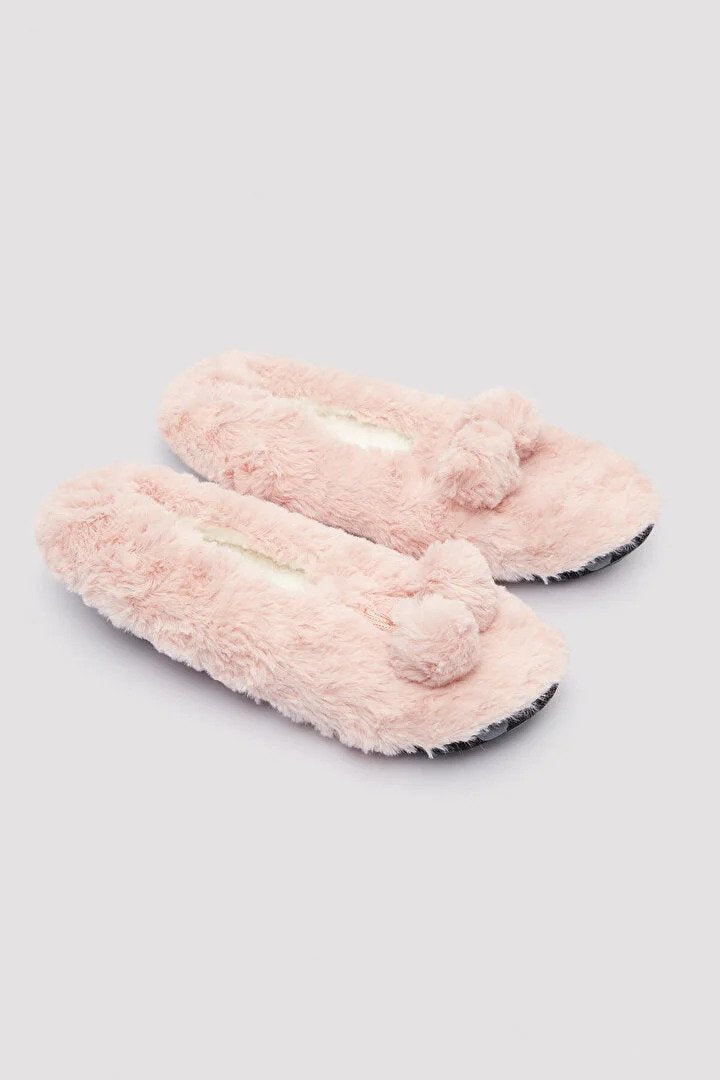 Penti Pink Fluffy PomPom Home Socks