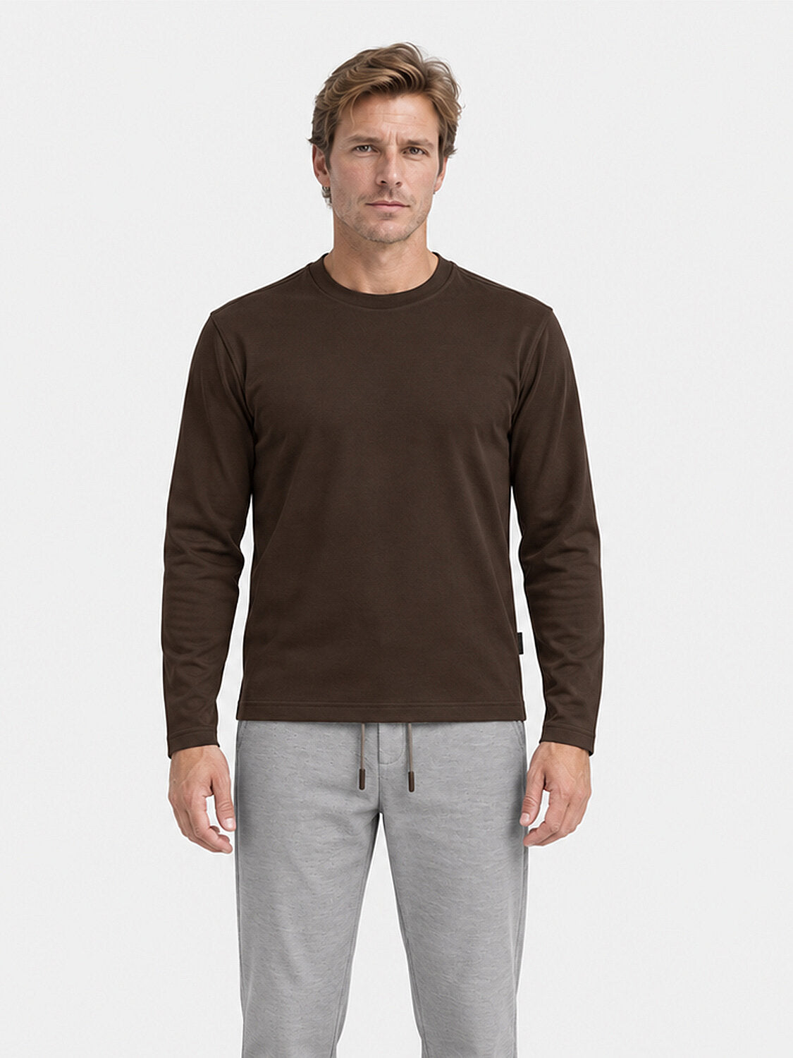 Dark Brown Long Sleeved Sweater