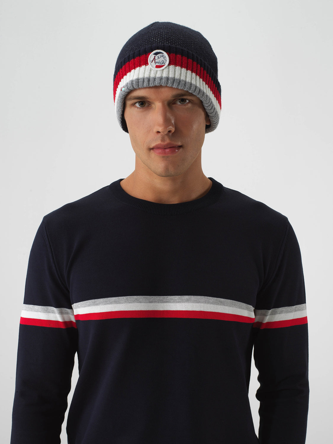 Xint Navy Natural Wool Textured Hat