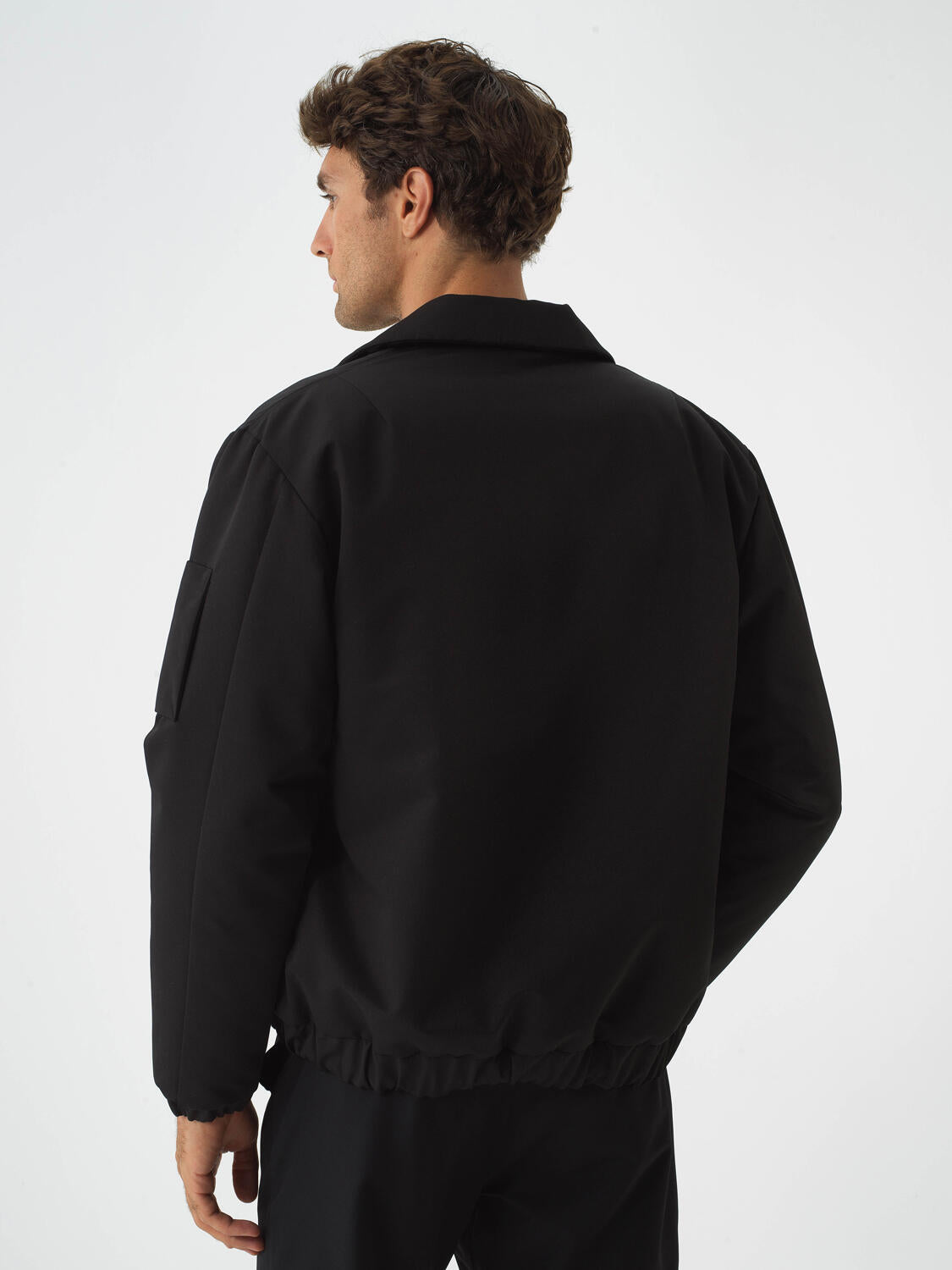 Xint Black Regular Fit Coat