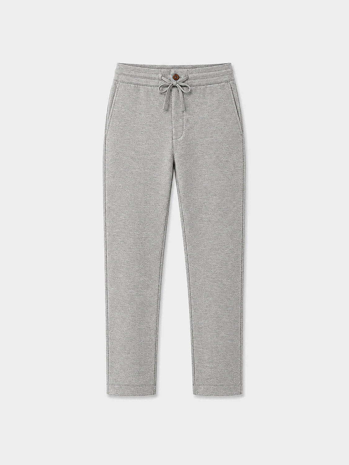 Xint Grey Flexible Textured Regulat Fit Jogger Pant