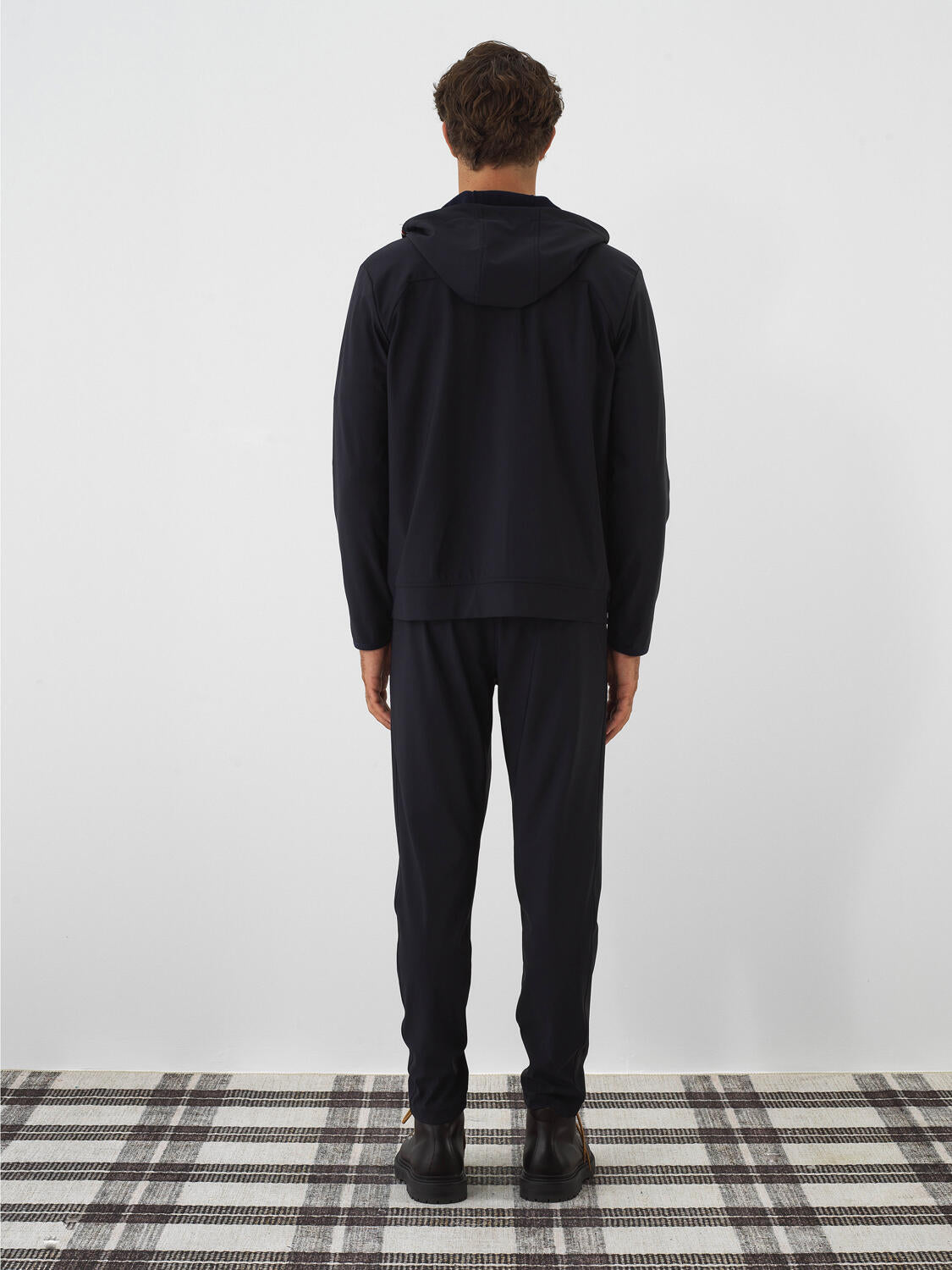 Xint Navy Flexible Textured Regular Fit Jogger Pants