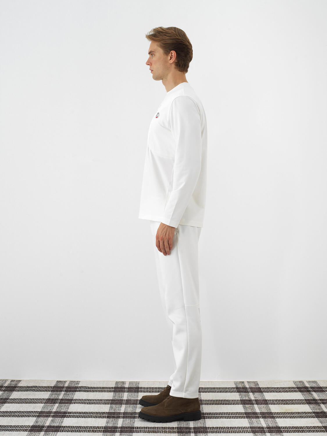 Xint Offwhite Flexible Textured Regular Fit Sweater