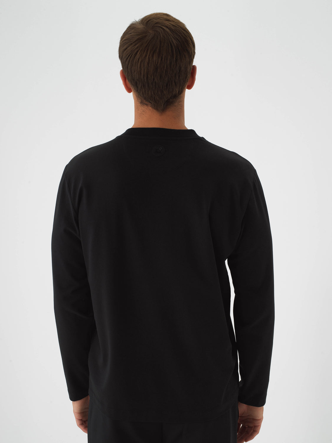 Xint Cotton Black Regular Fit Long Sleeve Pullover