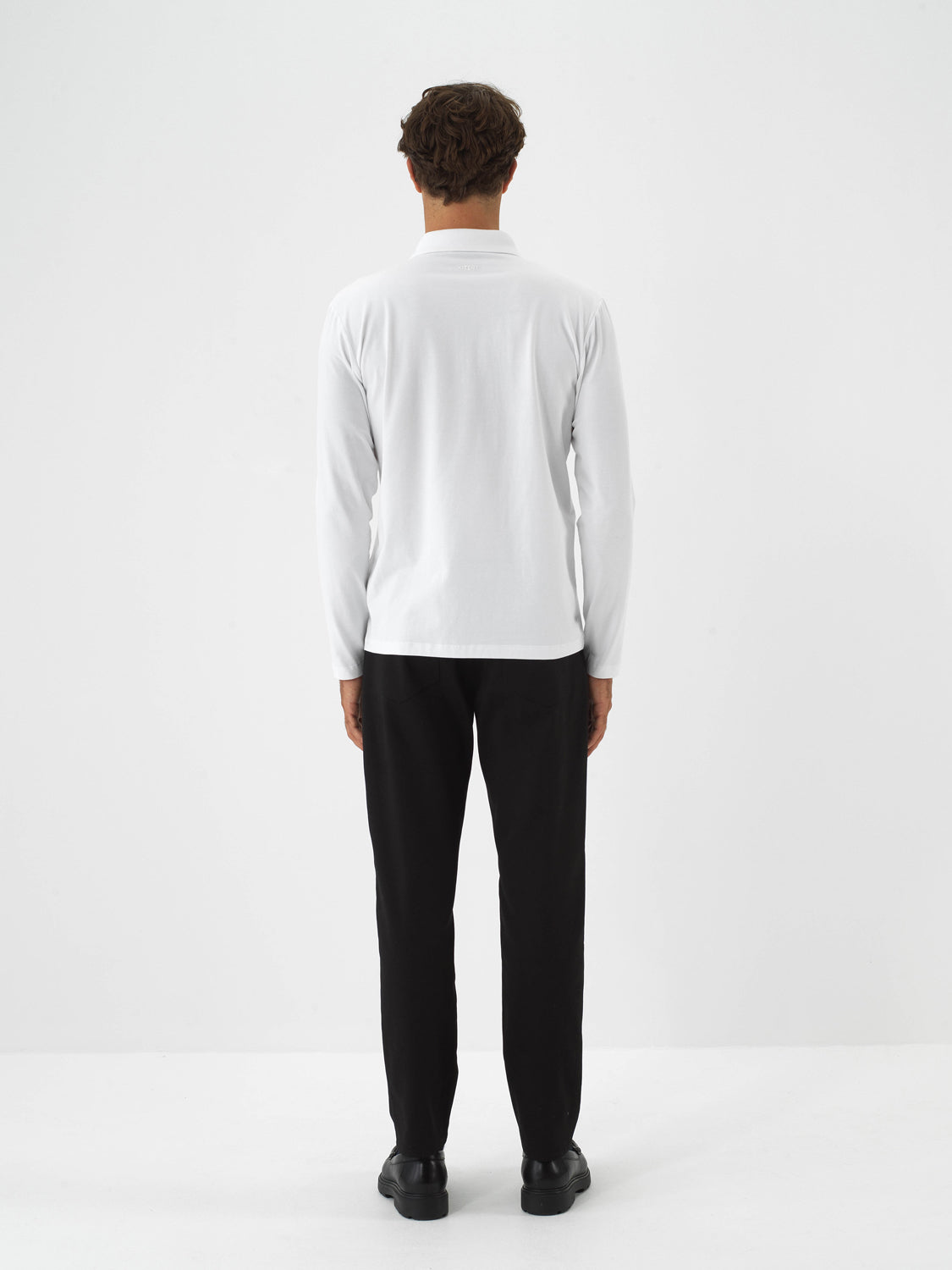 Xint Offwhite Modal Textured Slim Fit Polo