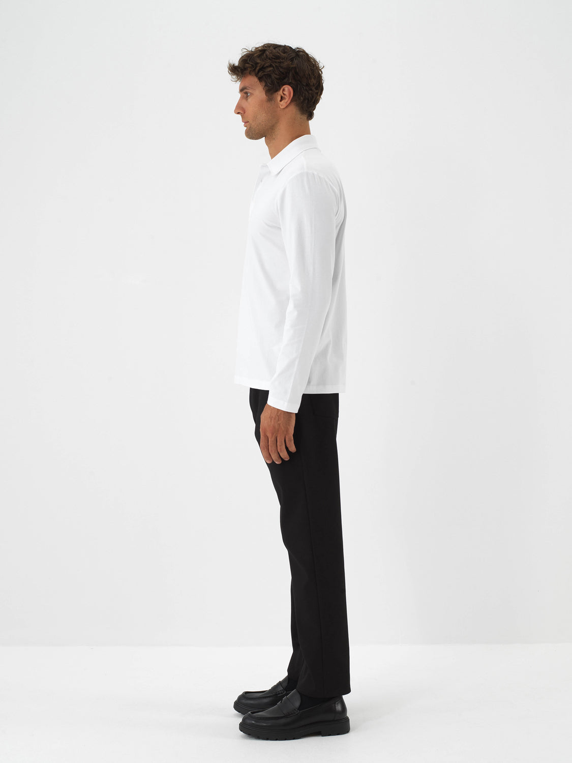 Xint Offwhite Modal Textured Slim Fit Polo