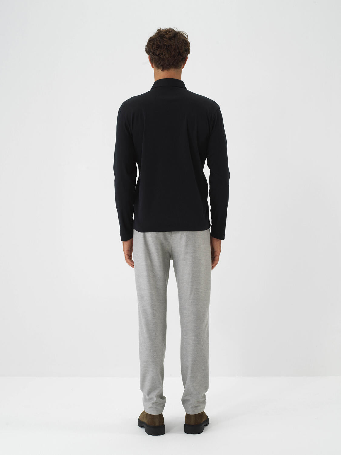Xint Black Textured Regular Fit T-Shirt
