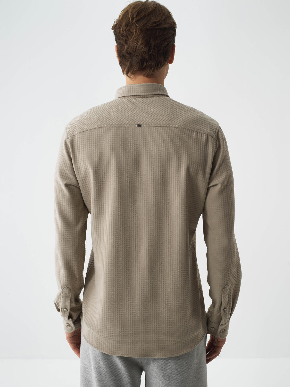 Xint Beige Regular Fit Buttoned Shirt