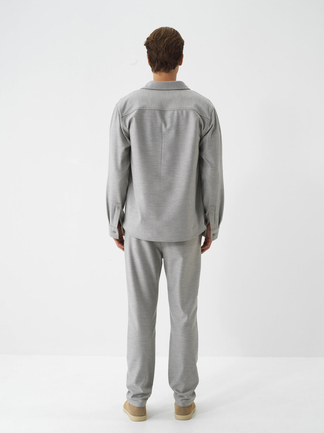 Xint Grey Flexible Regular Fit Shirt