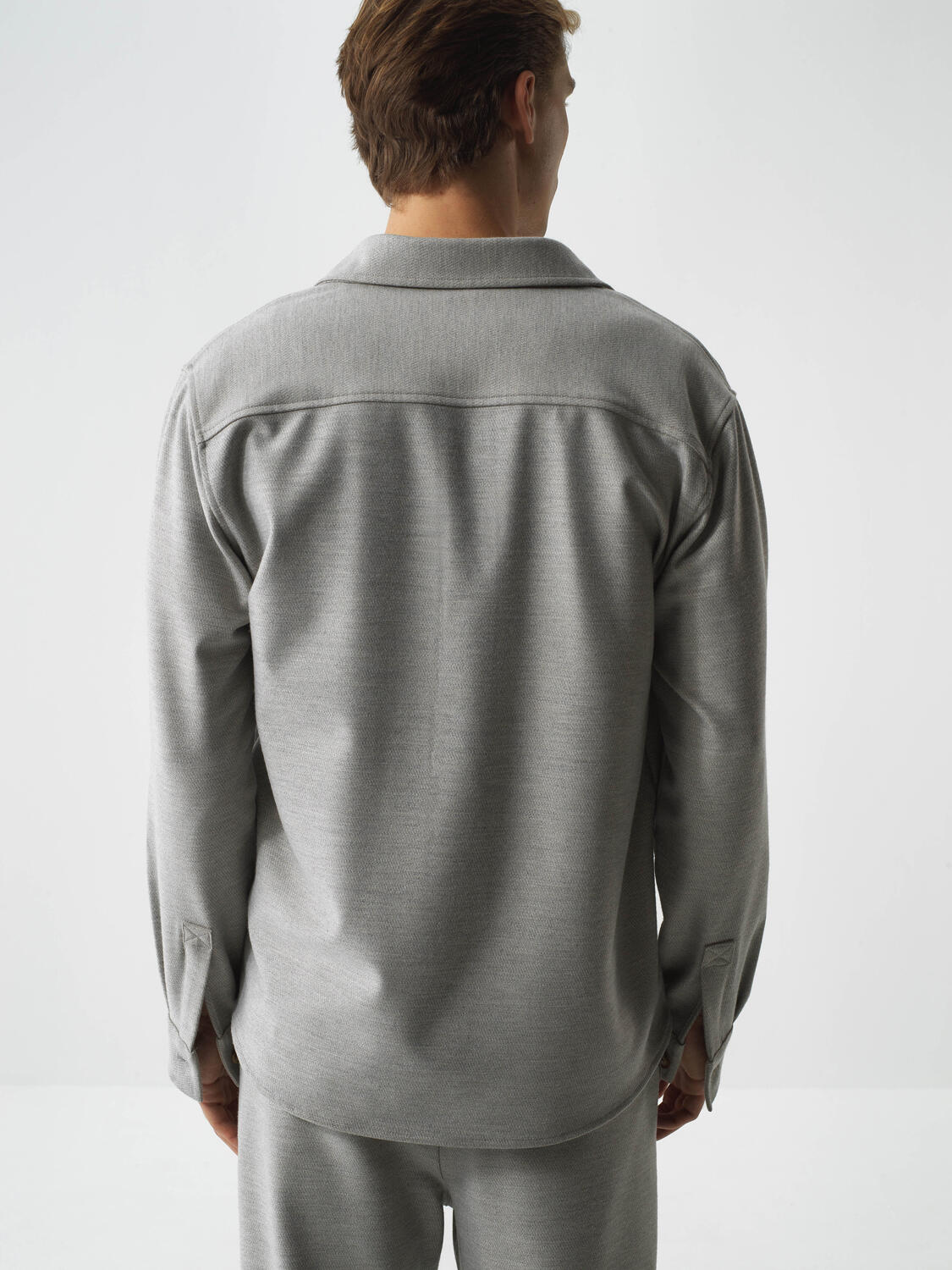 Xint Grey Flexible Regular Fit Shirt