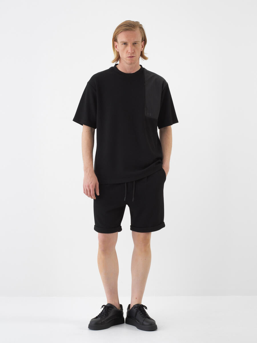 Xint Black Regular Fit Short