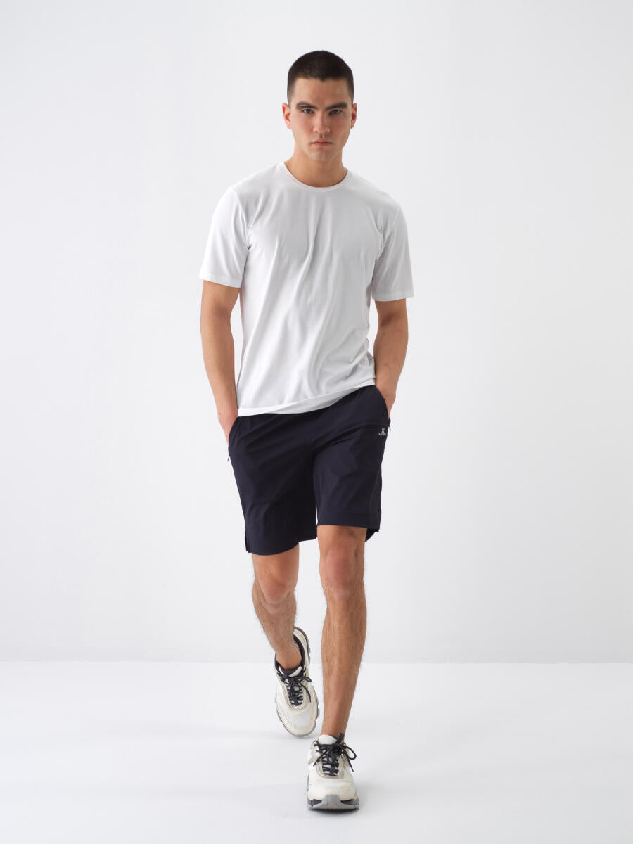 Xint Navy Regular Fit Shorts