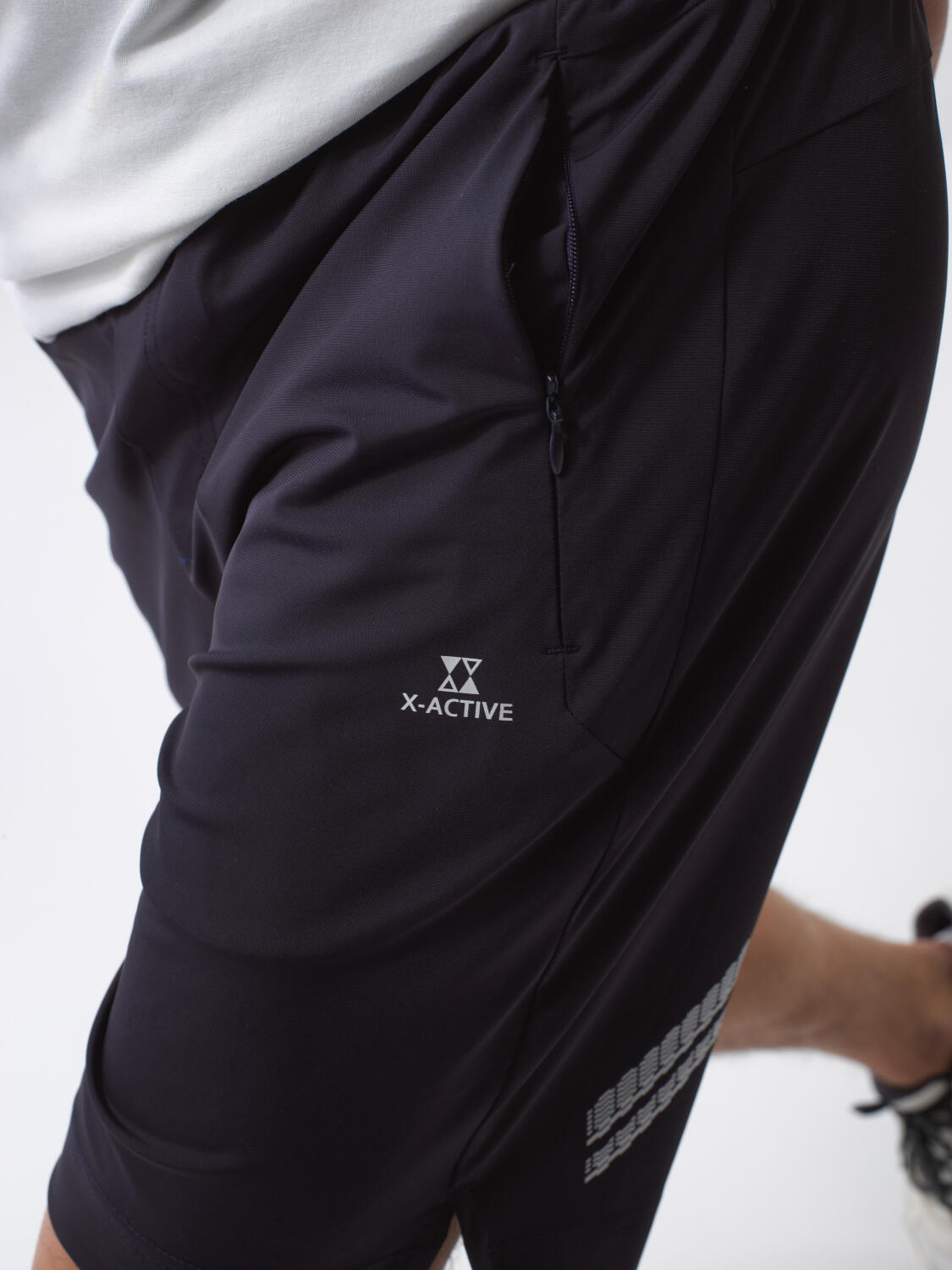 Xint Navy Regular Fit Shorts