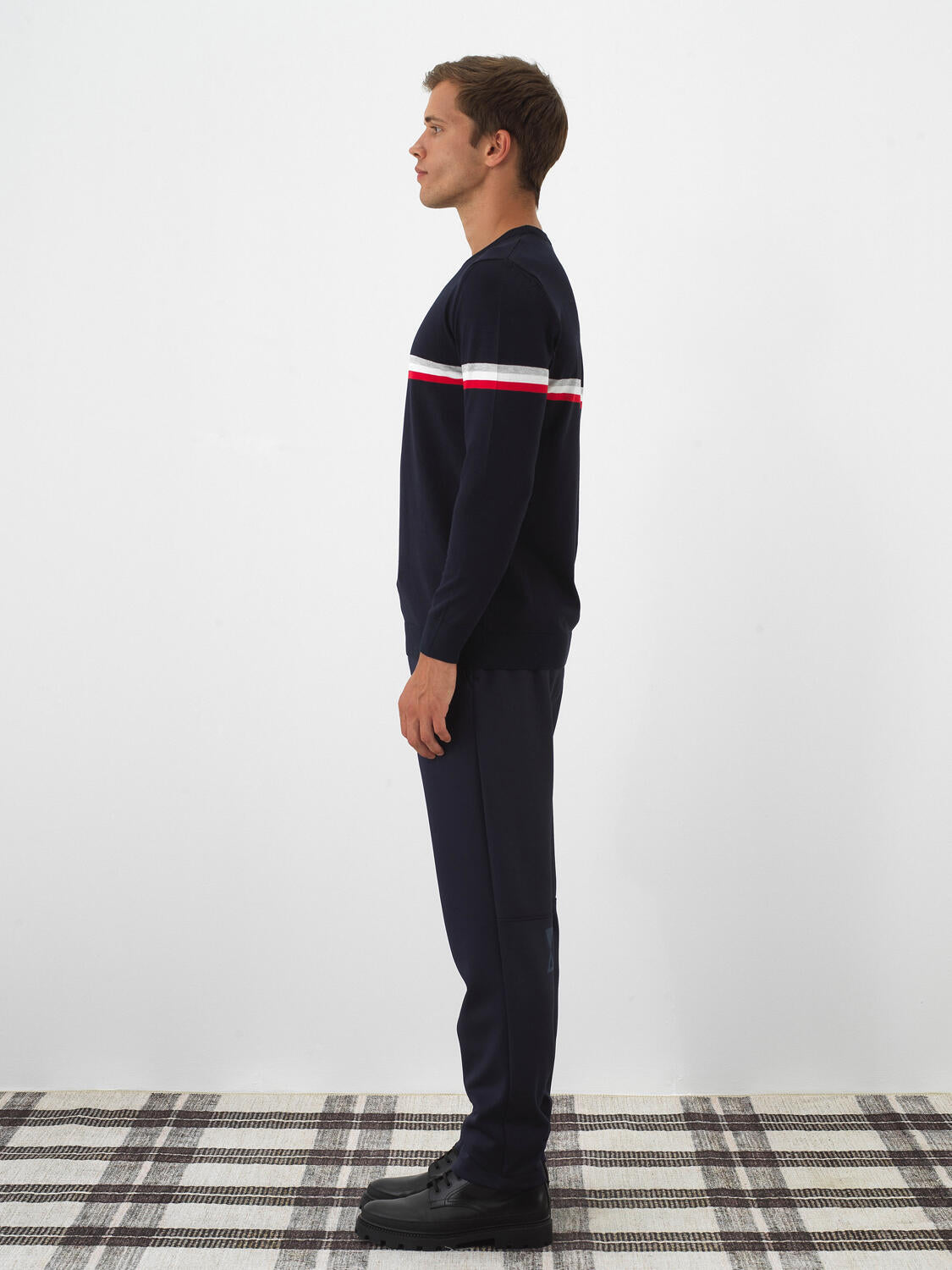 Xint Navy Regular Fit Sweater