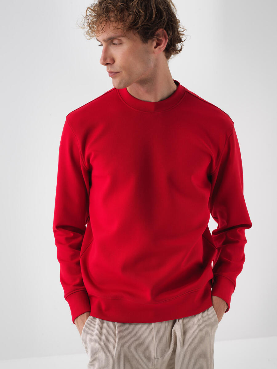 Xint Cotton Basic Red Sweater