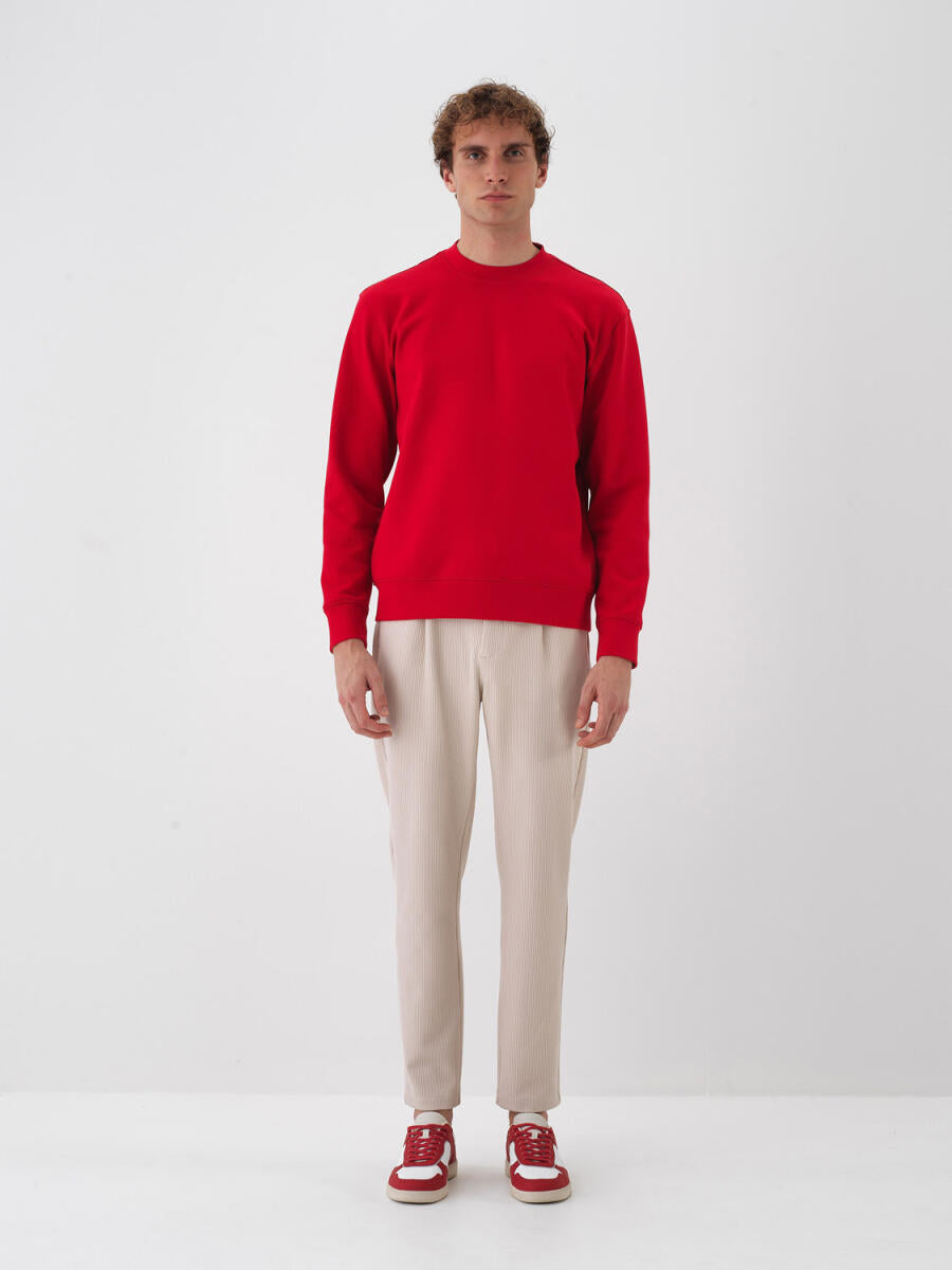 Xint Cotton Basic Red Sweater