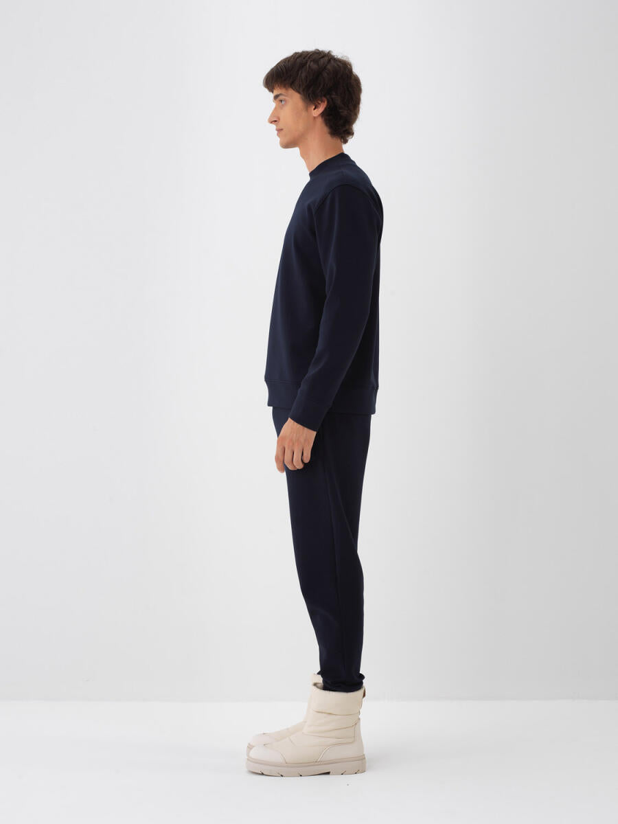 Xint Cotton Basic Navy Sweater