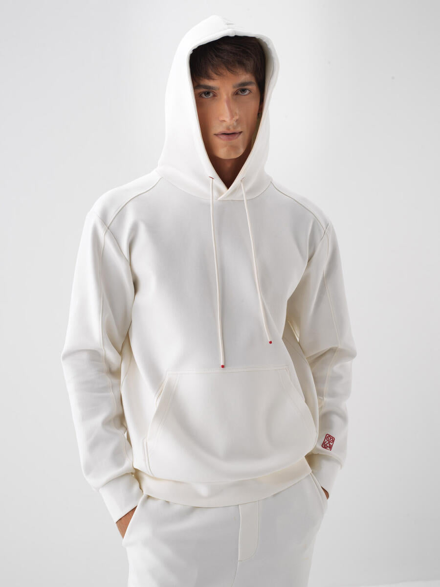 Xint Off White Basic Hoodie