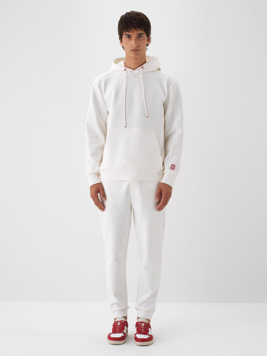 Xint Off White Basic Hoodie