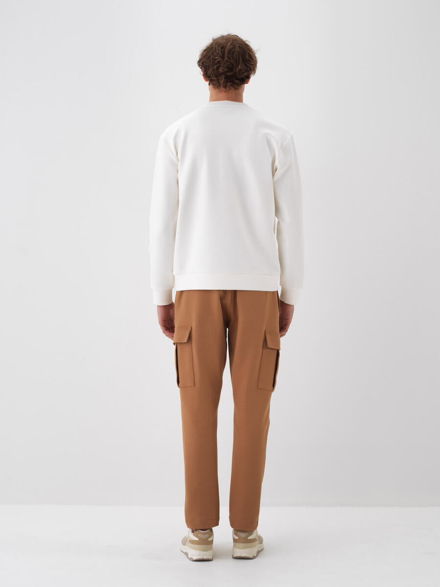 Xint Off White Sweater With Mood Front Design